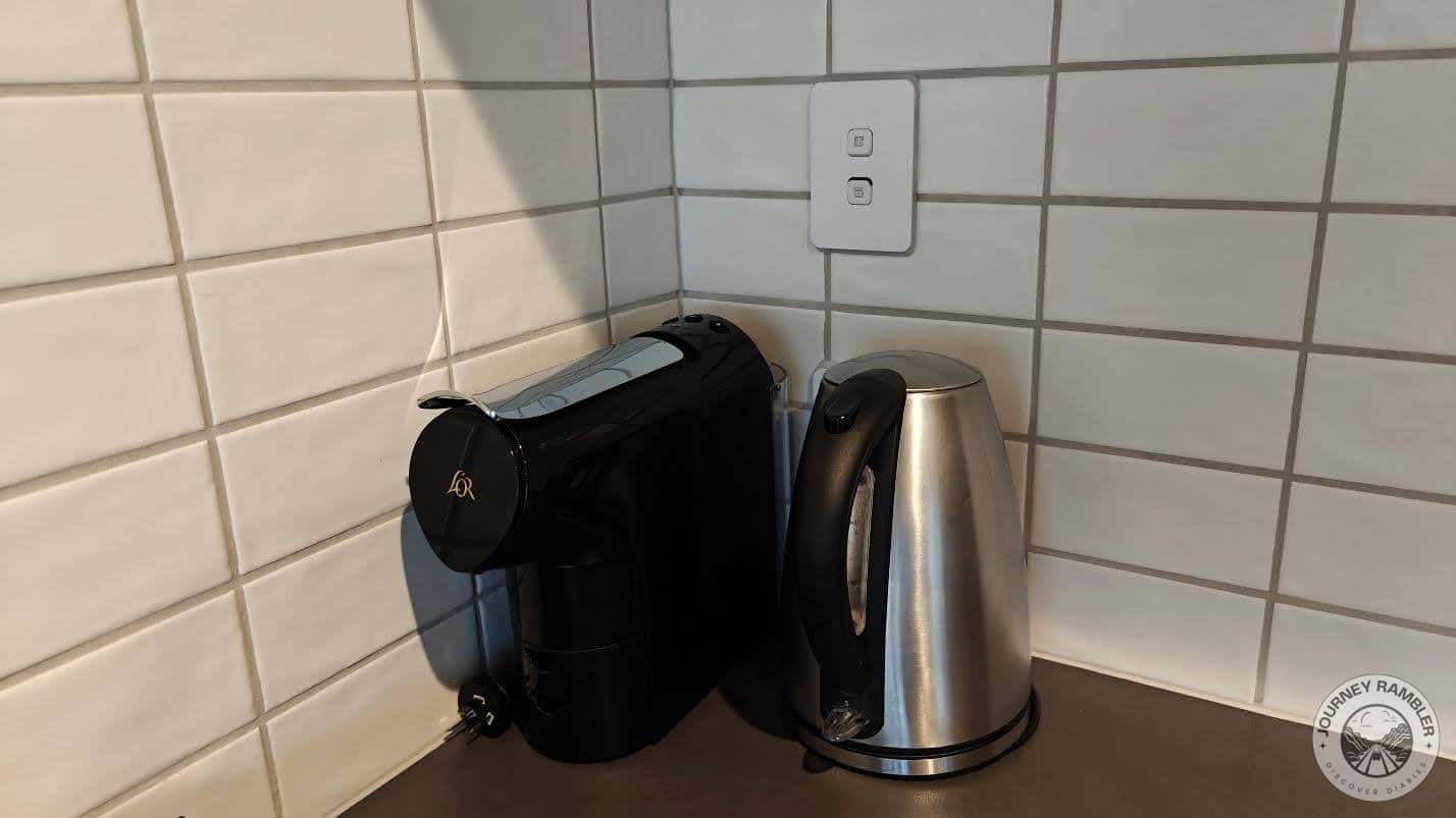 coffee machine and an electric kettle