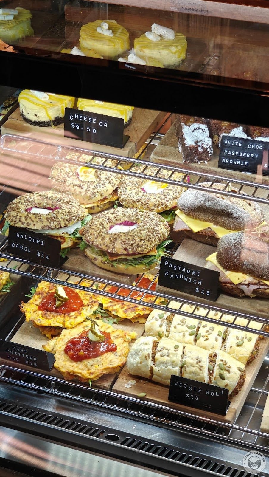 corn fritters and veggie rolls