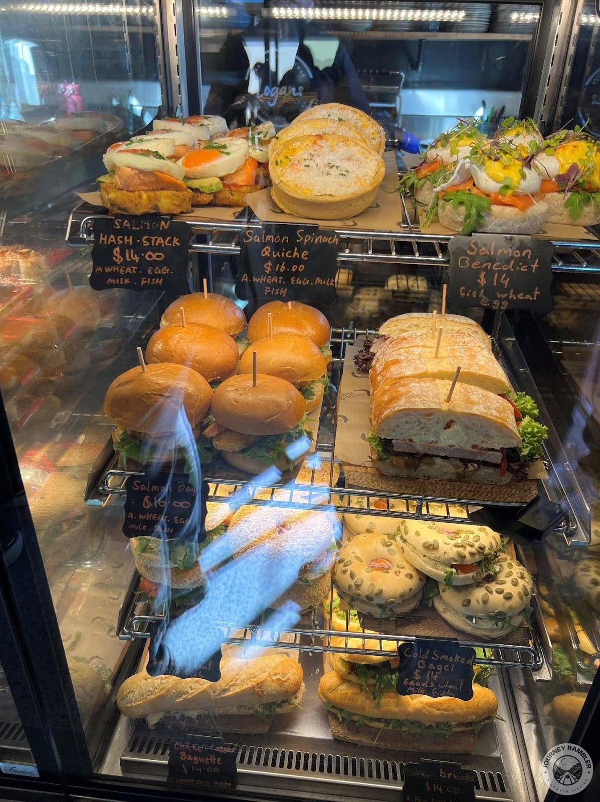 different kind of sandwiches, bagels and burgers