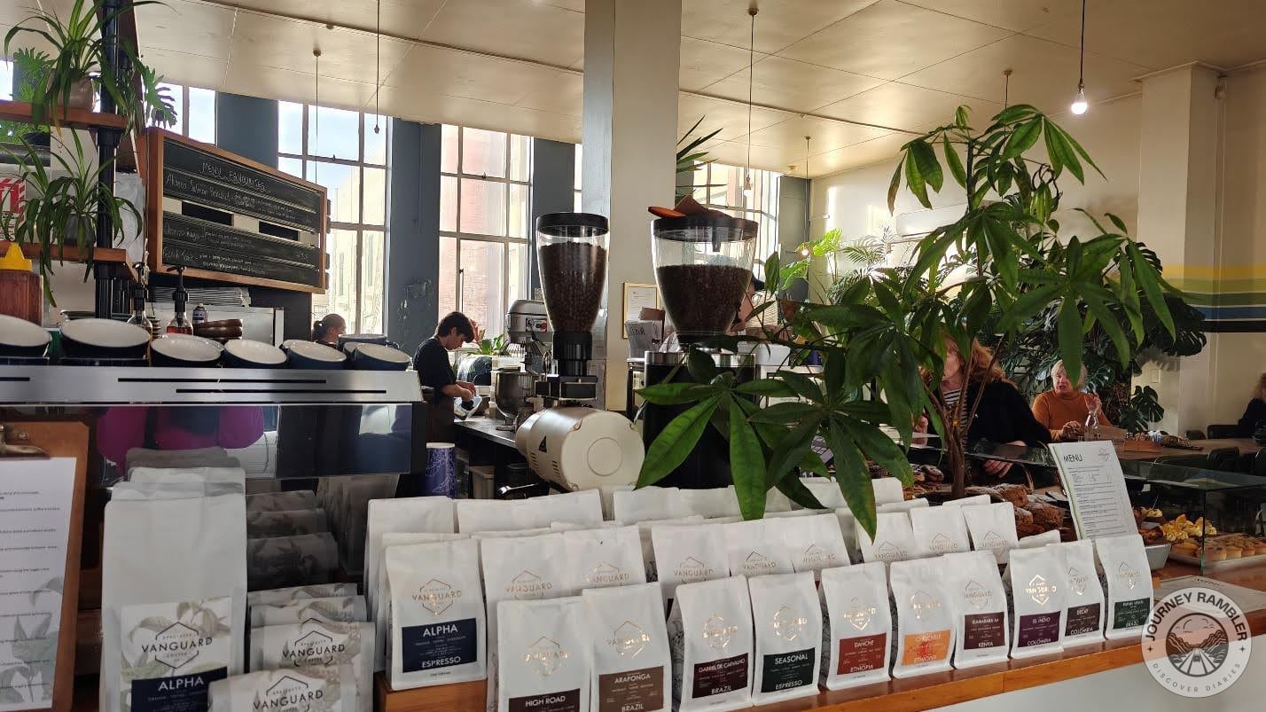 different kinds of coffees and roasts from places like Brazil and Ethiopia