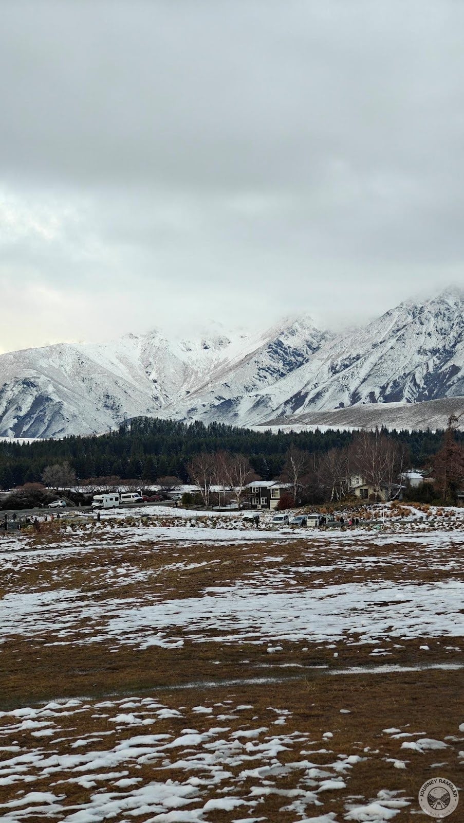 eastern and western areas of Lake Tekapo