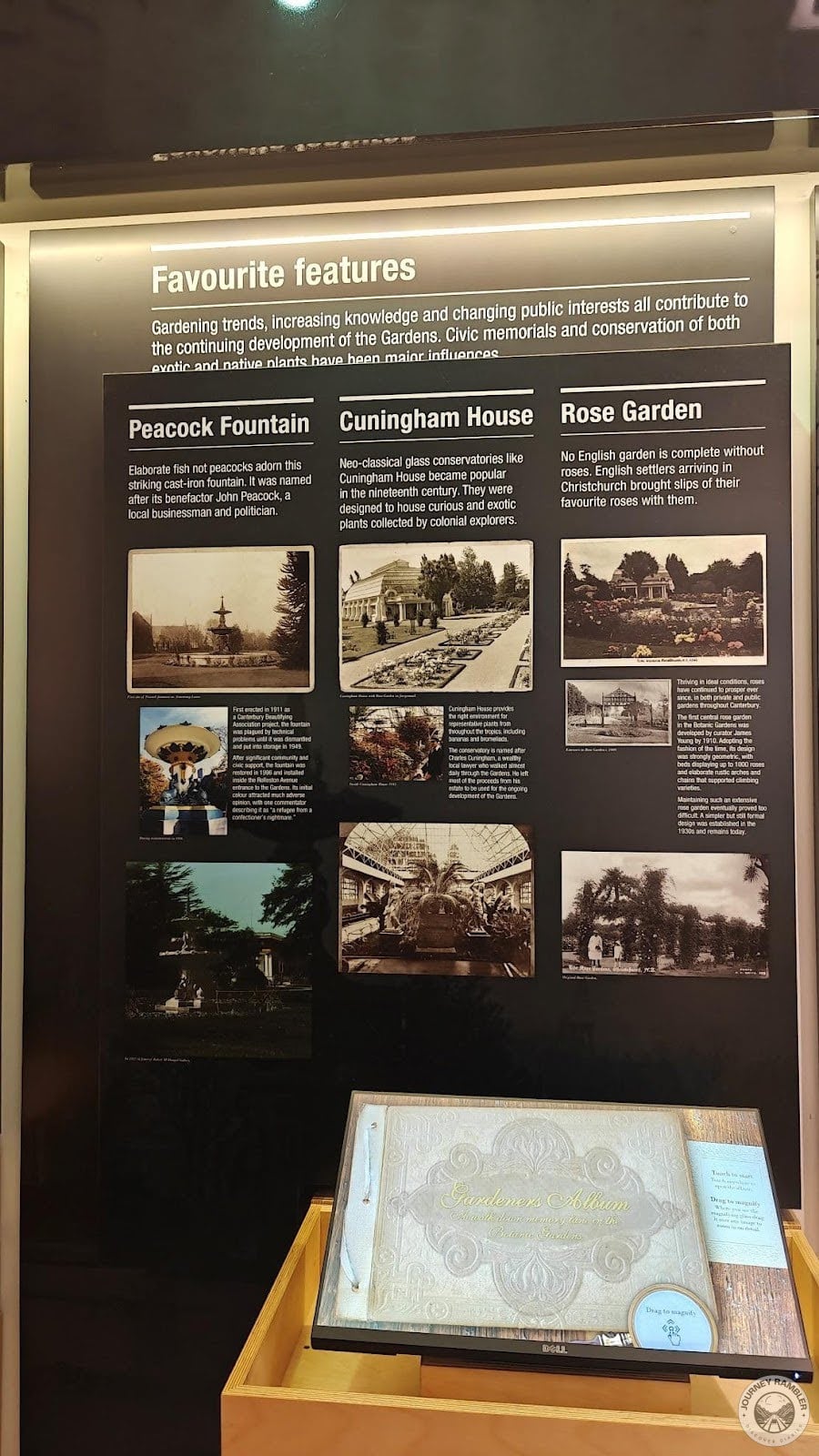exhibition highlighted some of the best features of the Botanic Gardens