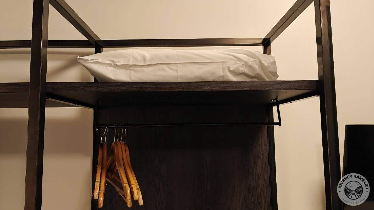 extra pillows and clothes hangers