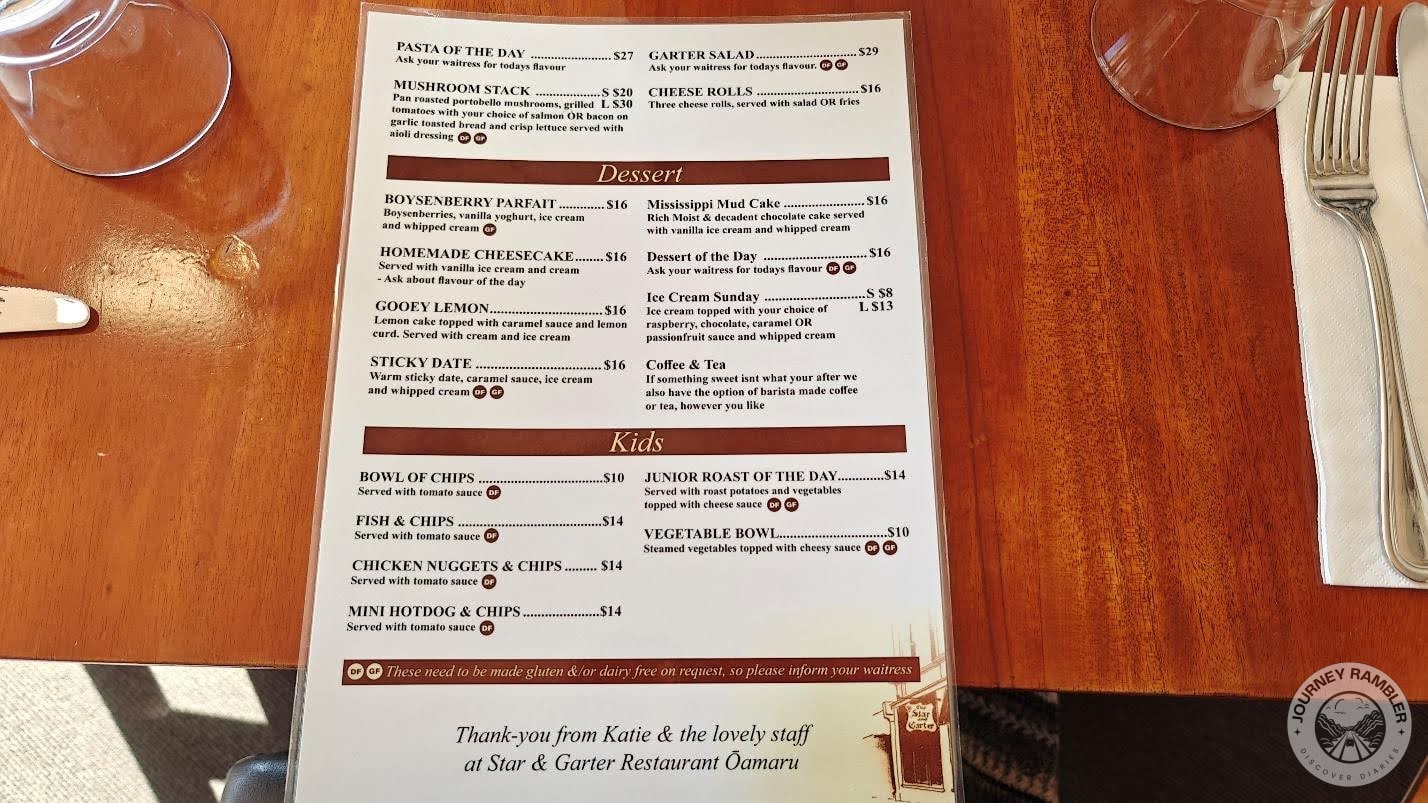 fish and chips or mini hotdogs and chips on the kid’s menu
