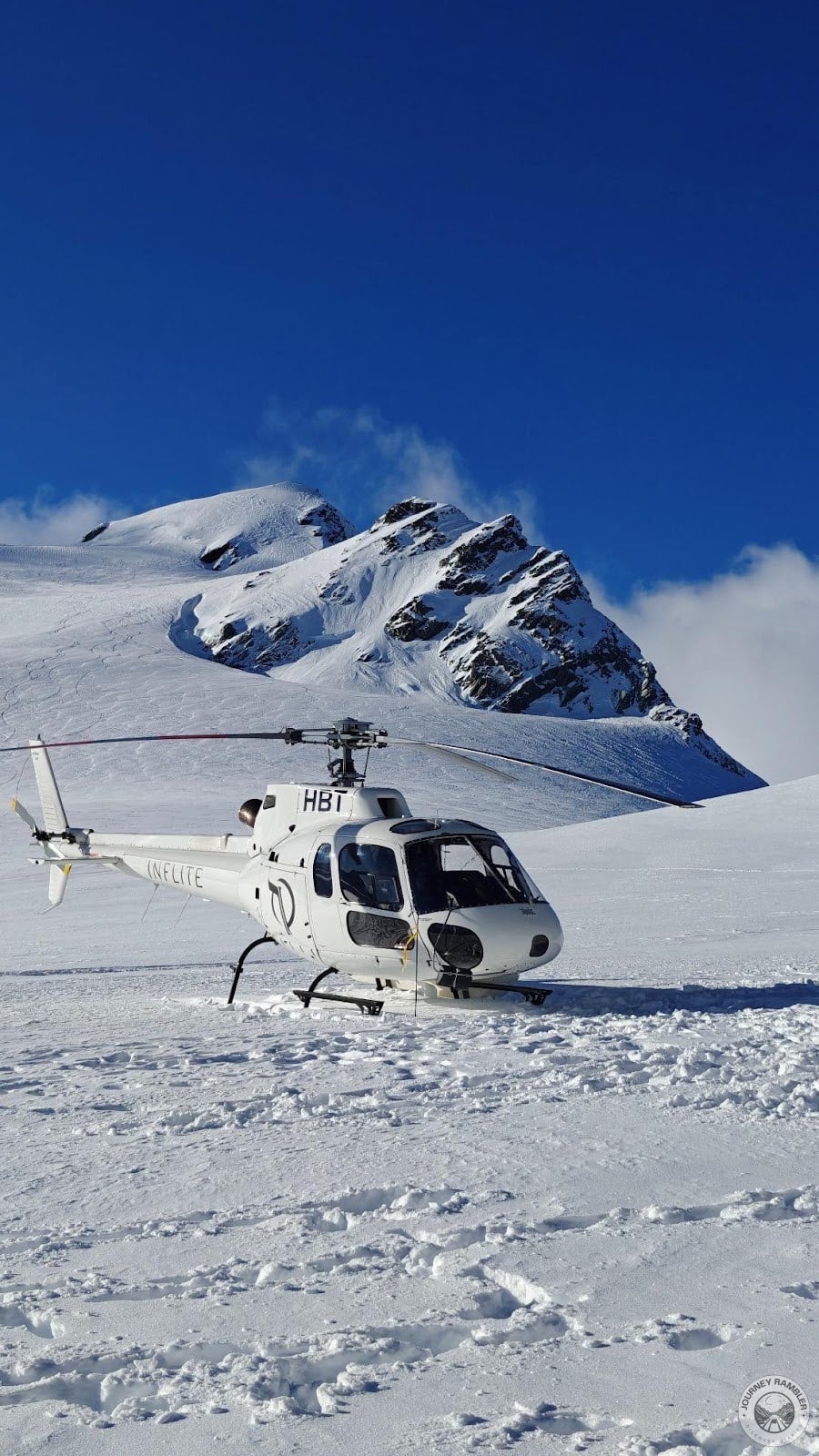 helicopter on snow
