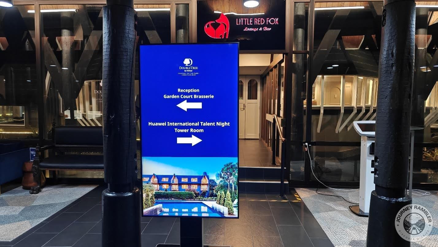 hotel had put up signs