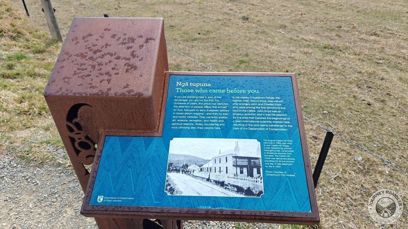 infographic talking about the people who previously made their homes and livelihoods in the Castle Hill area