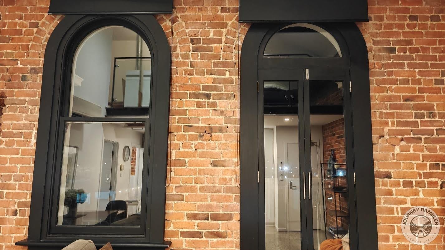 long but narrow windows