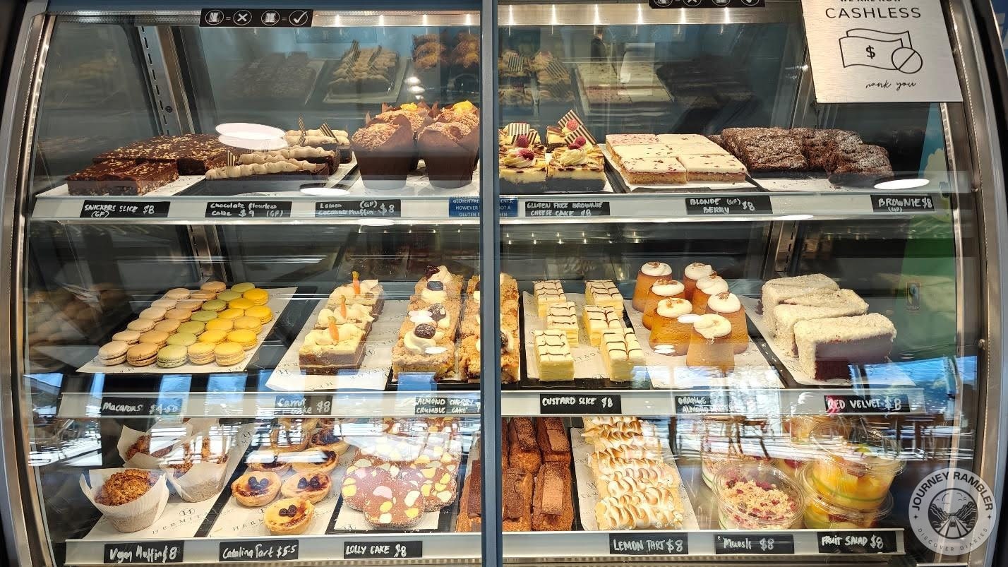 macarons, brownies, lemon tarts and Lolly cakes