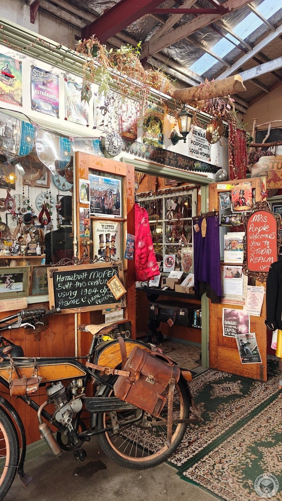 old cycle with wooden seats and handles
