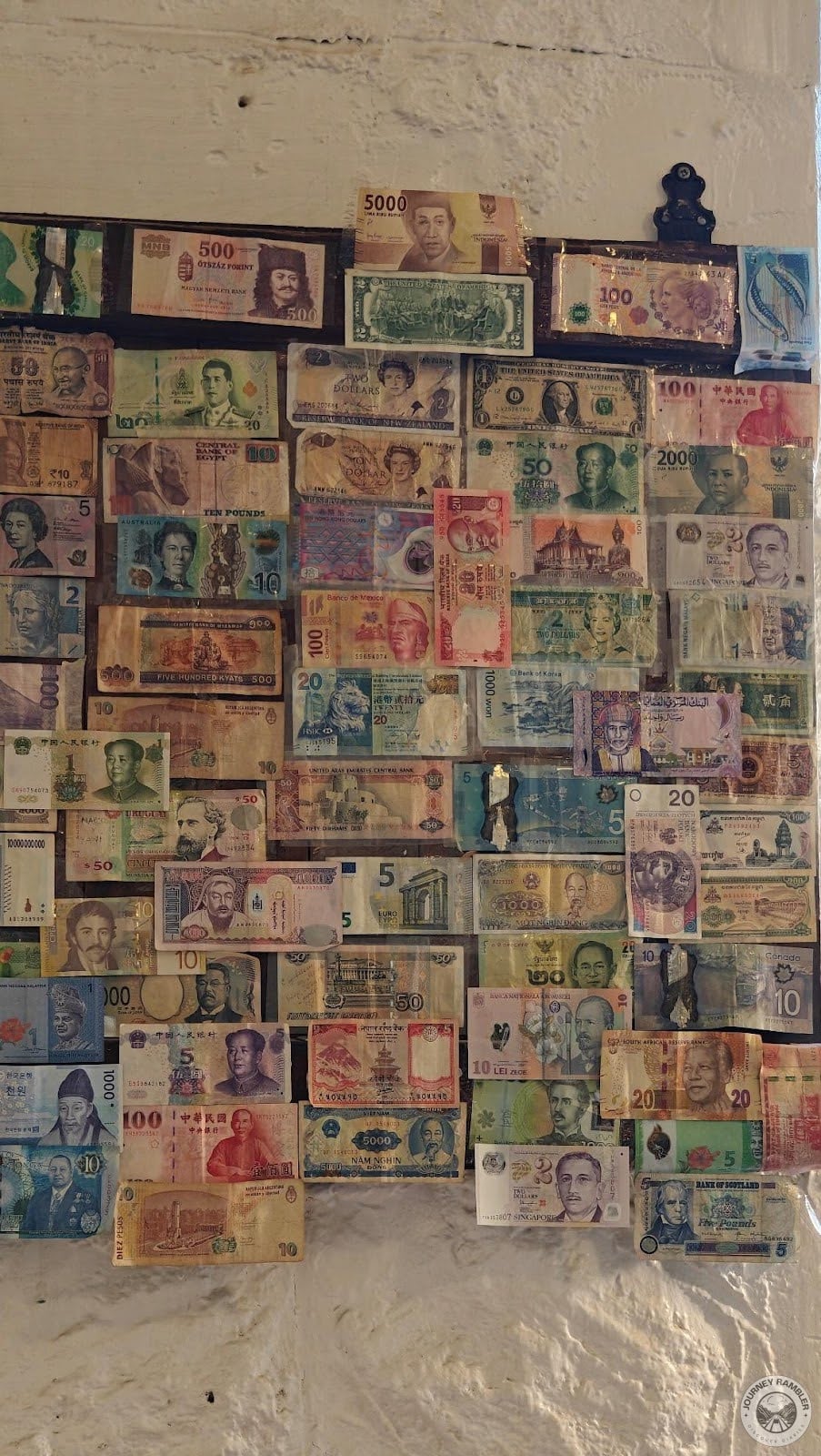 old notes from all over the world