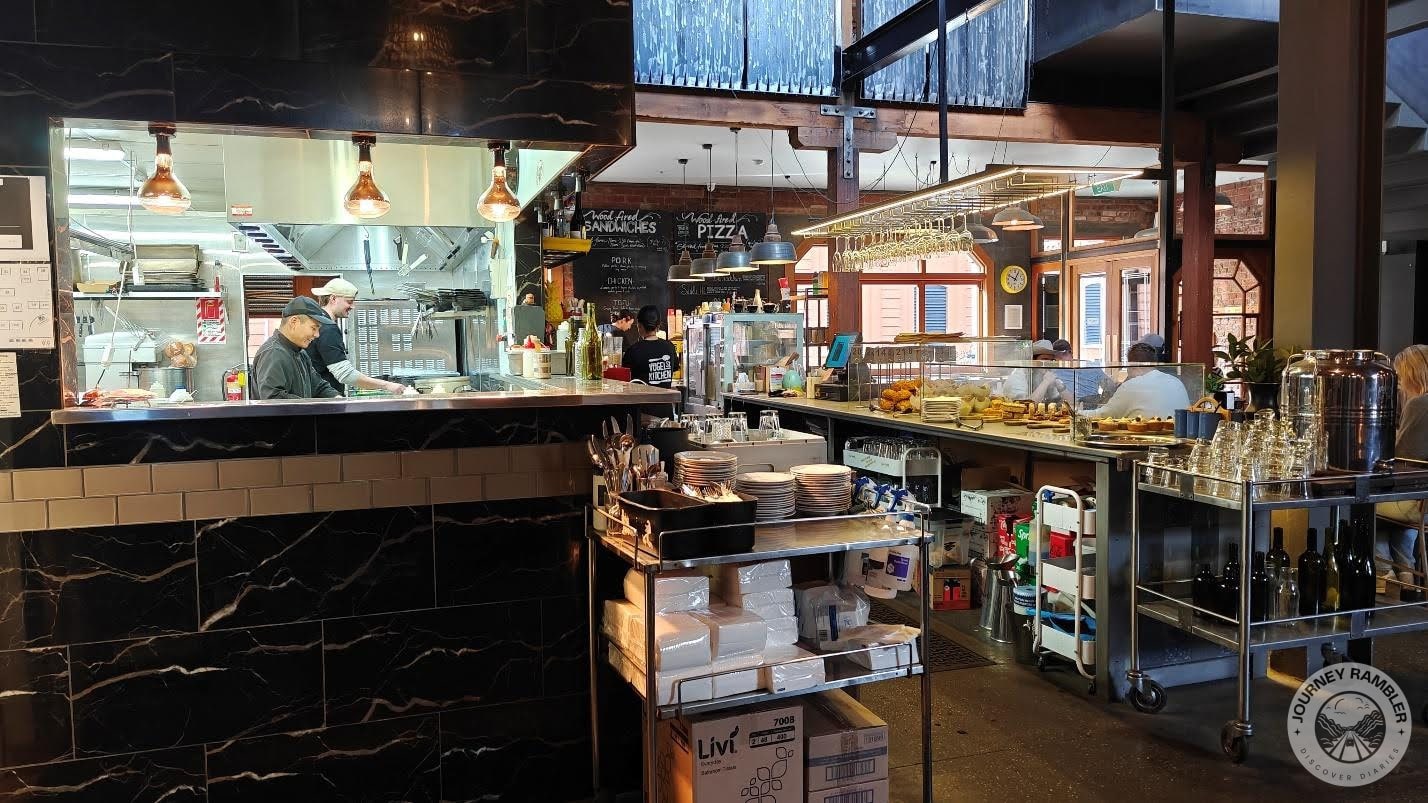 open style kitchen with some glass partitions