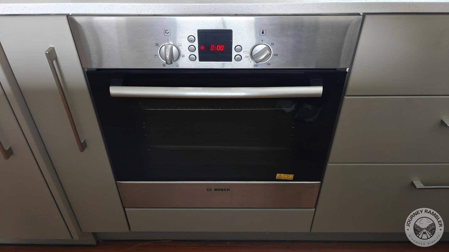 oven was right under the burner