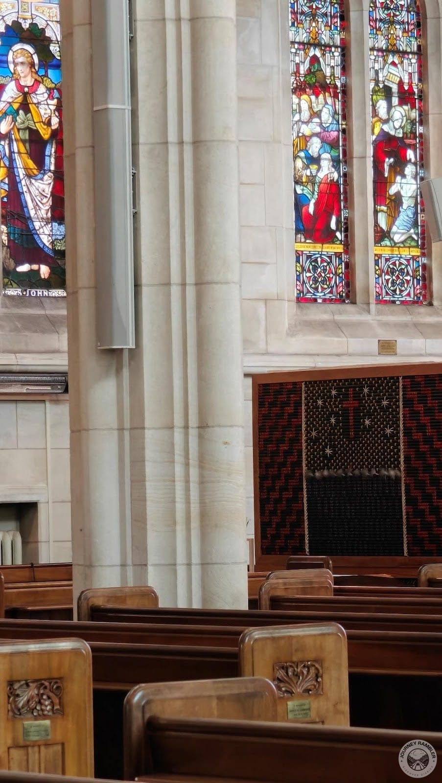 pillars inside the church