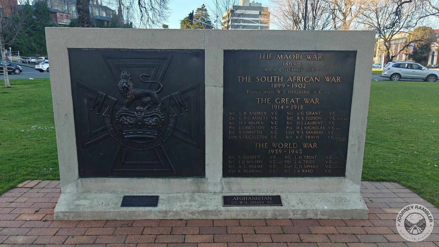 plaque near the cenotaph