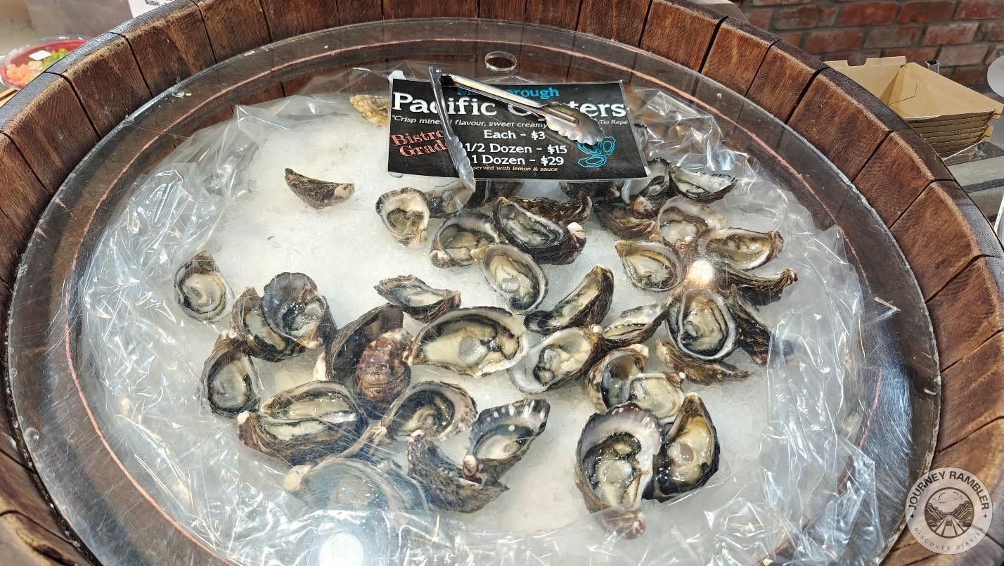 raw Pacific Oysters