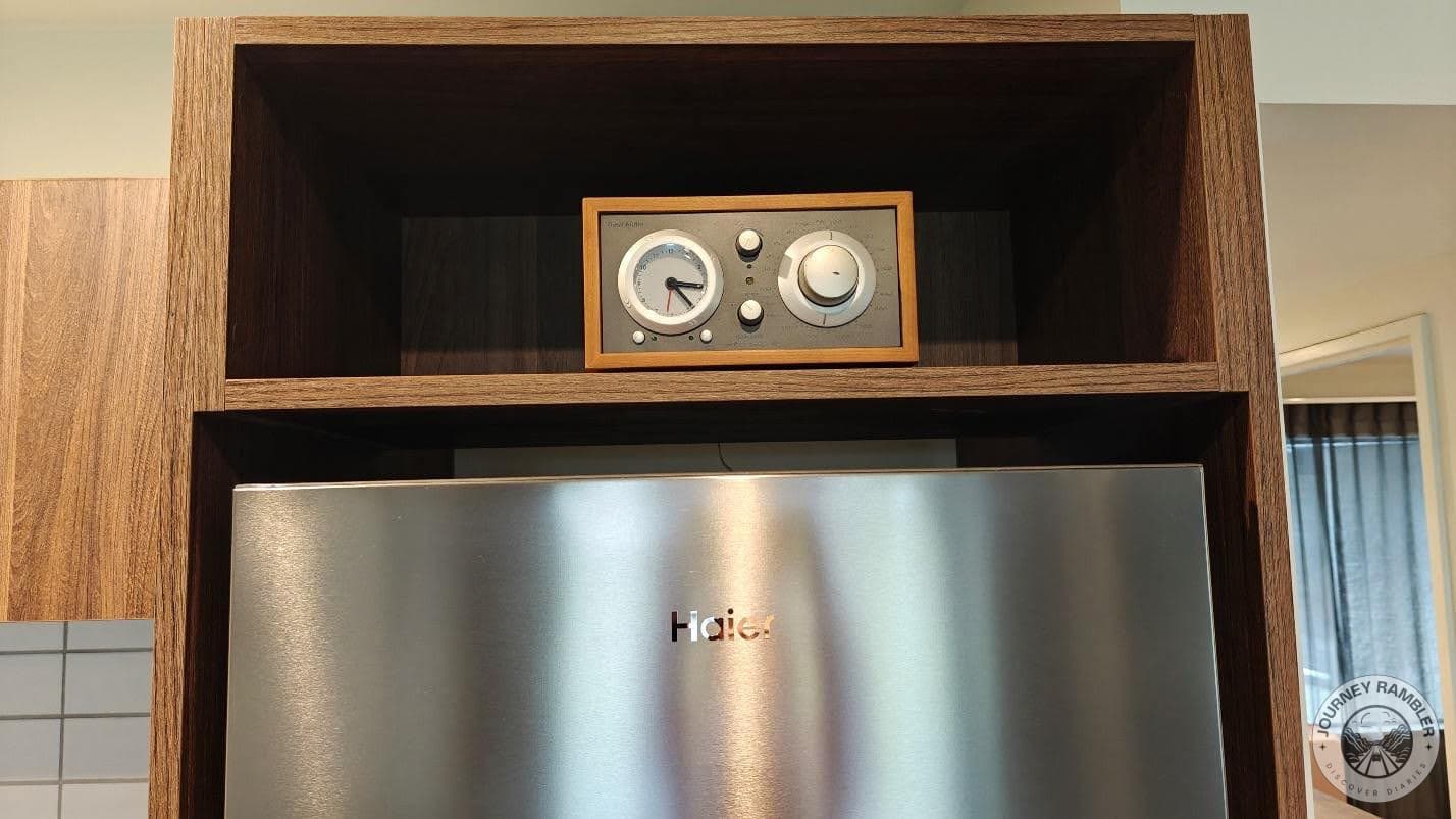 regulator on a shelf