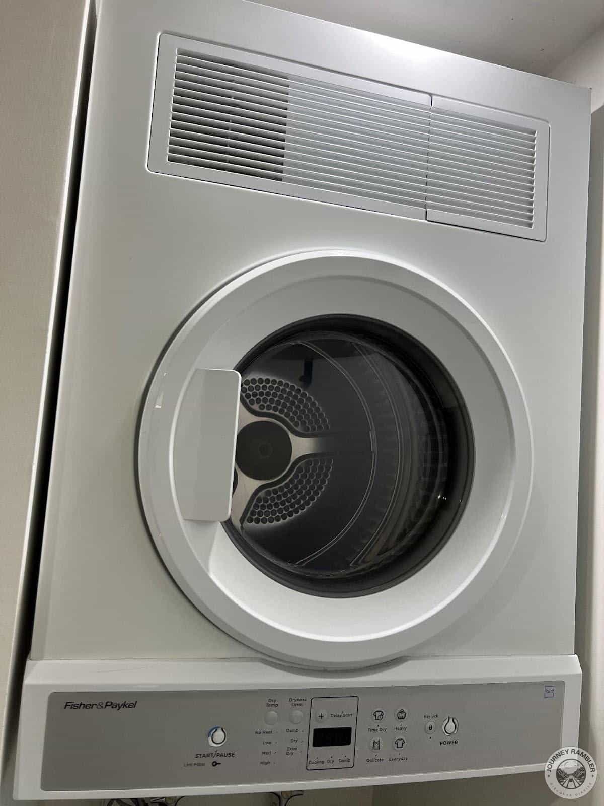 second bathroom also had a clothes dryer