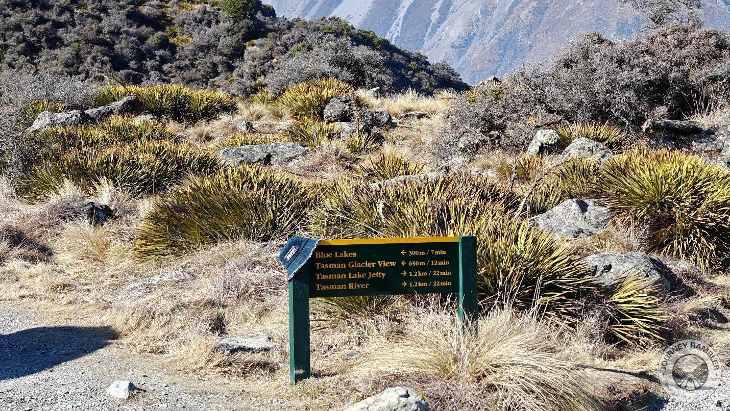 sign with directions pointing to the notable attractions
