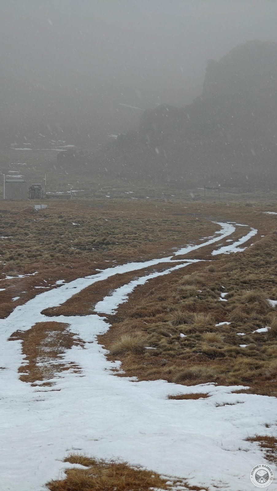 some buildings ahead of me