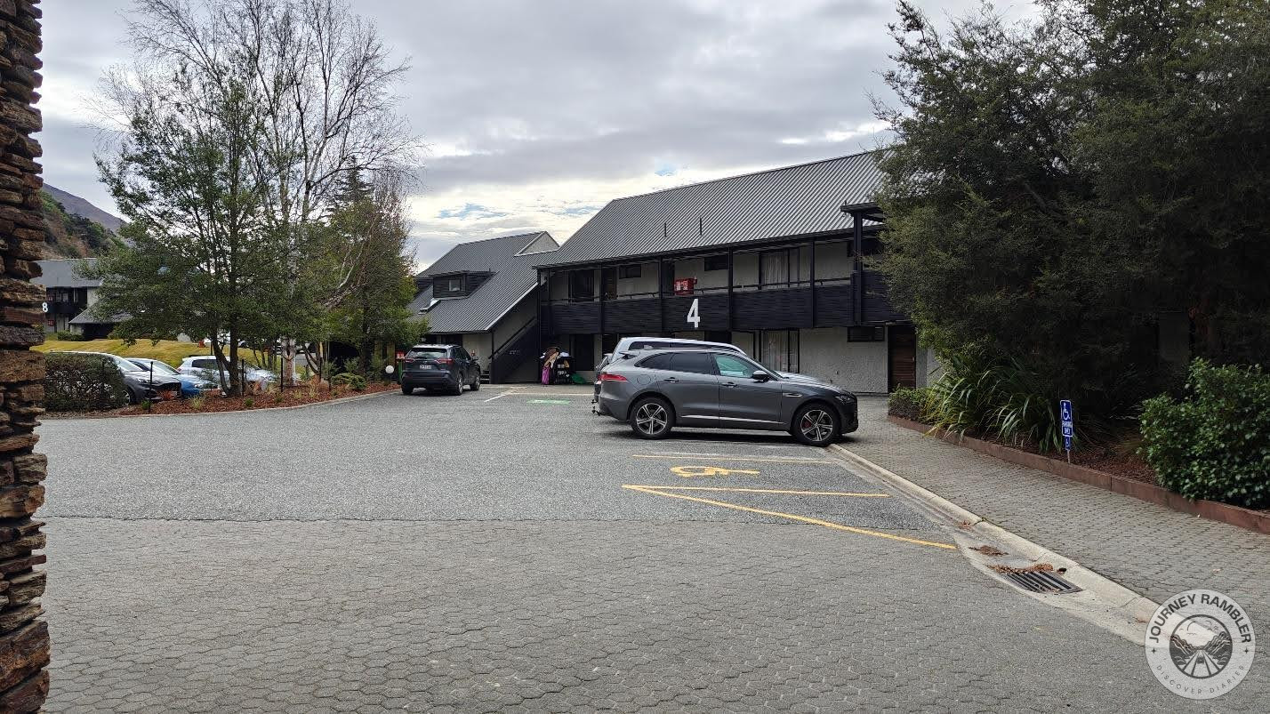 some of the rooms had their own parking areas in the front