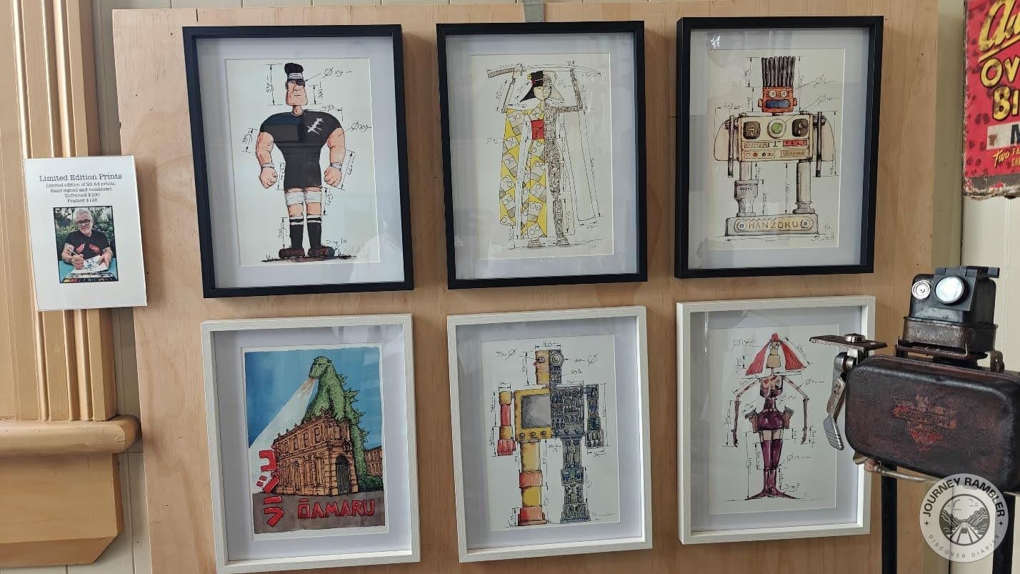 some prints that were for sale at the gallery