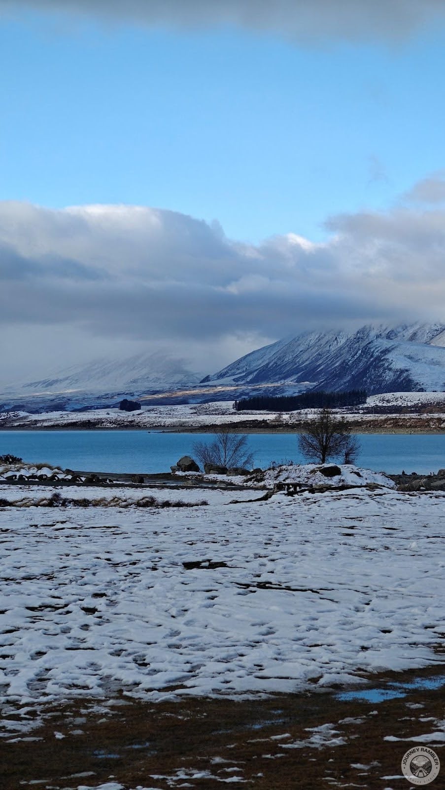 some wet parts of the ground