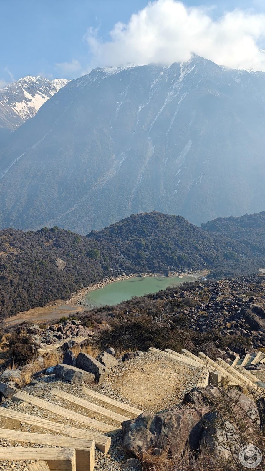 stairs from the Tasman Glacier View area