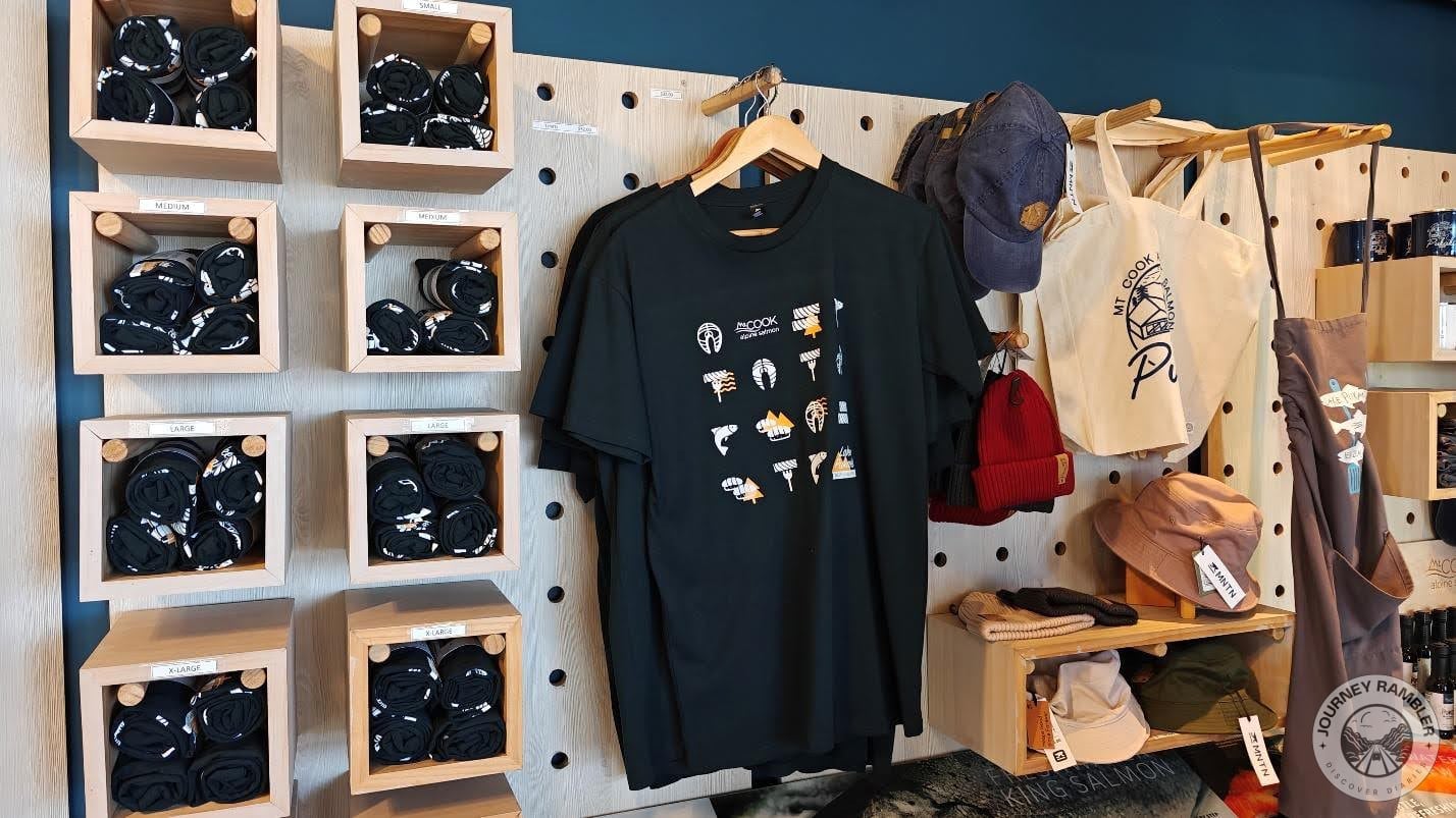 t-shirts, hats, caps, tote bags and even aprons were available
