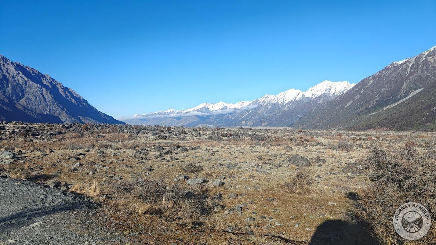 tall mountains on all sides