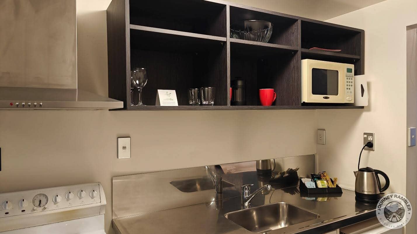 the kitchen