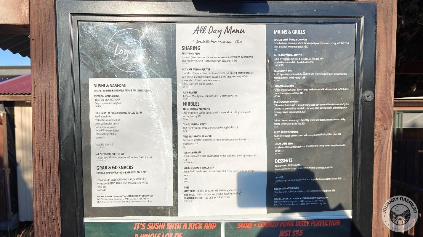 they also had items like spiced salmon wings, wild mushroom arancini, lamb stew and chowder