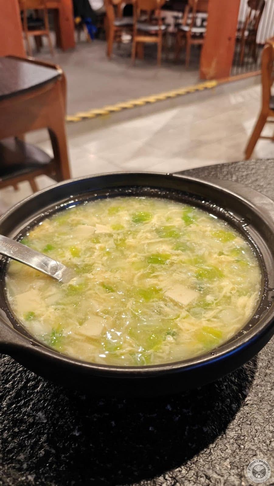 tofu egg soup