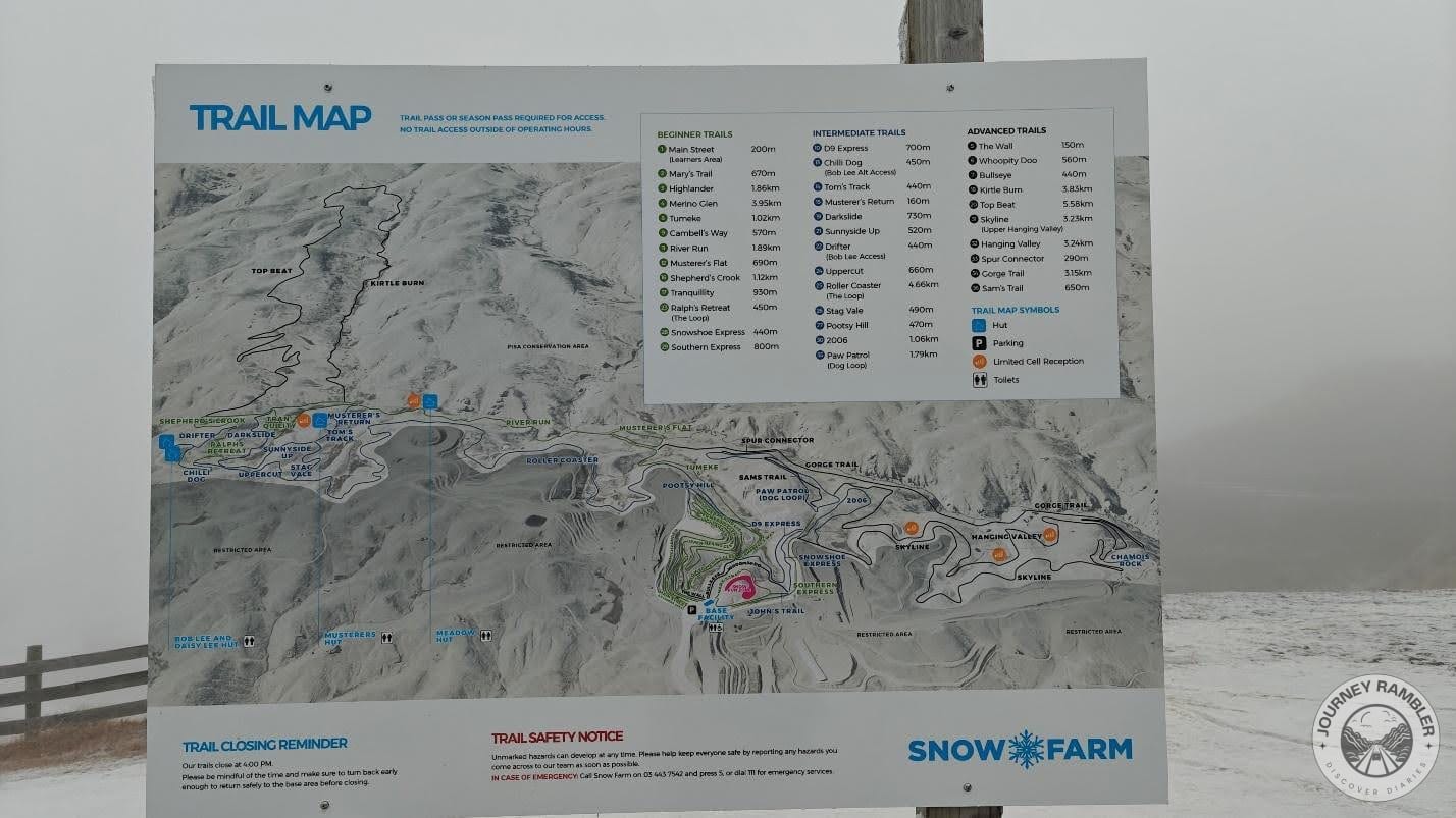 trail map of the area