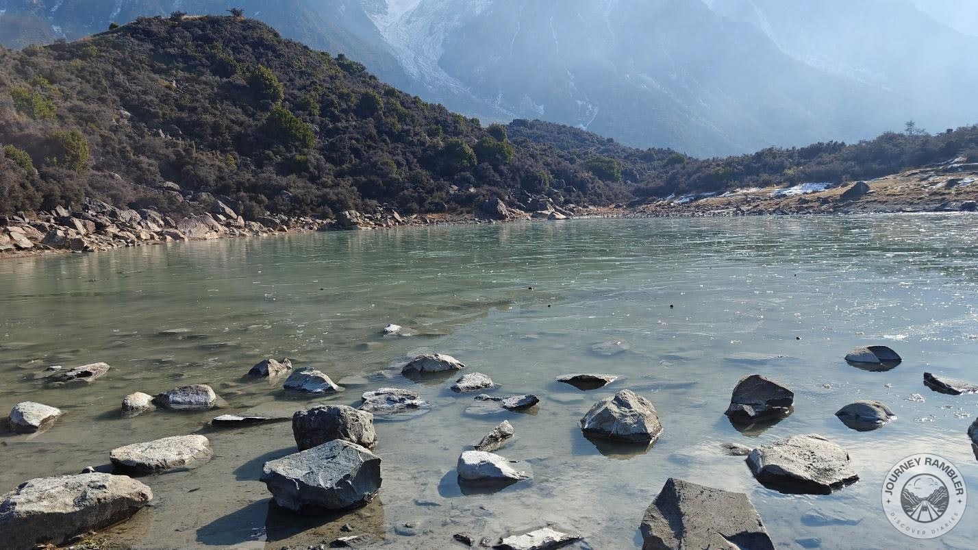 water in its banks is crystal clear