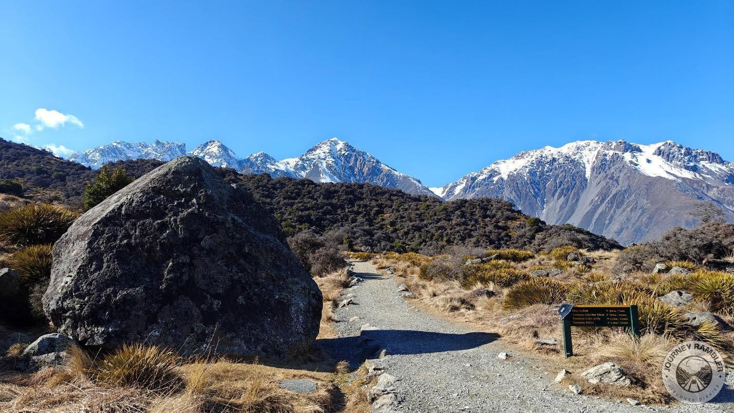 where the beginning section of the trail splits
