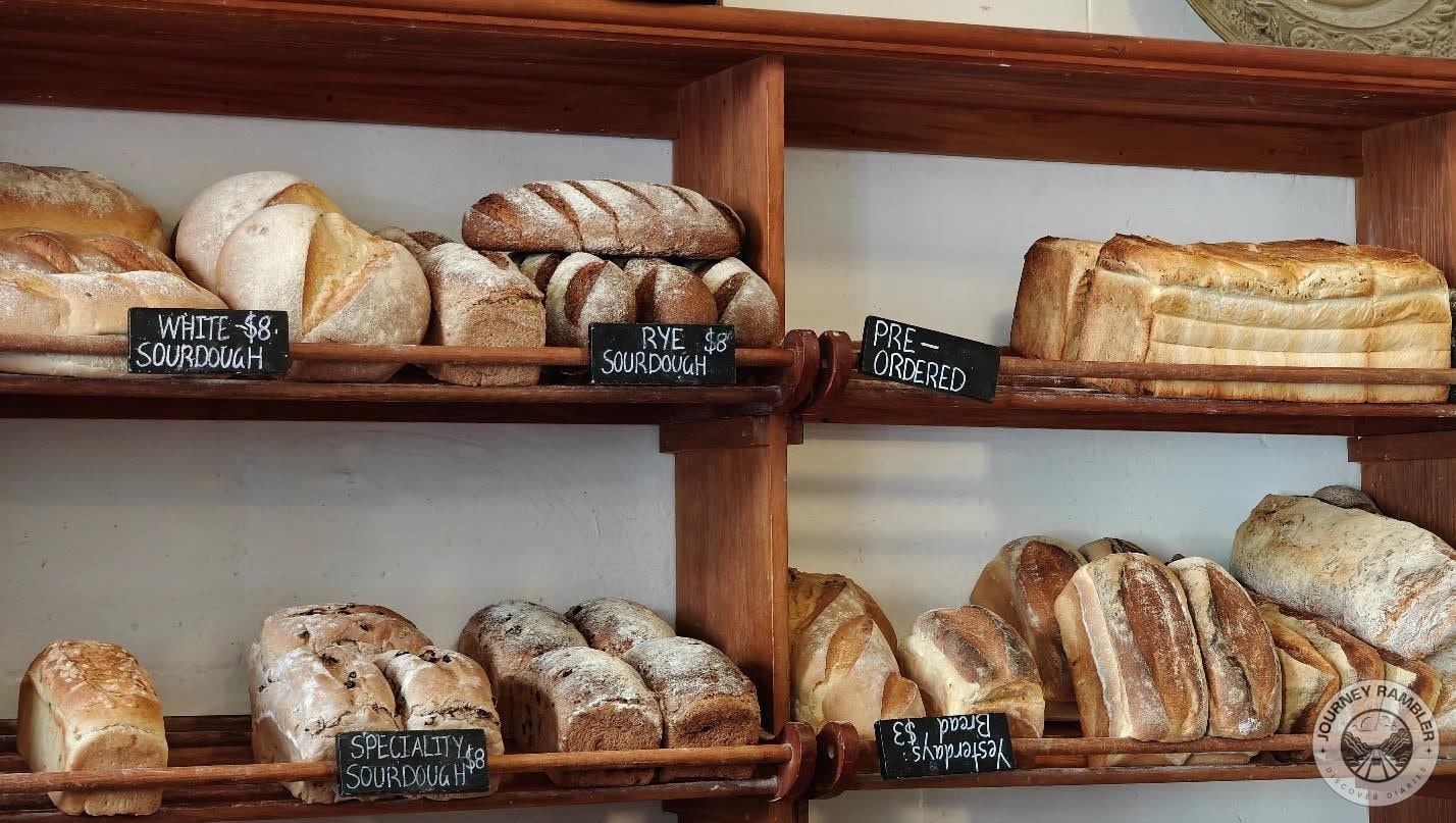 white sourdough, rye sourdough and specialty sourdough