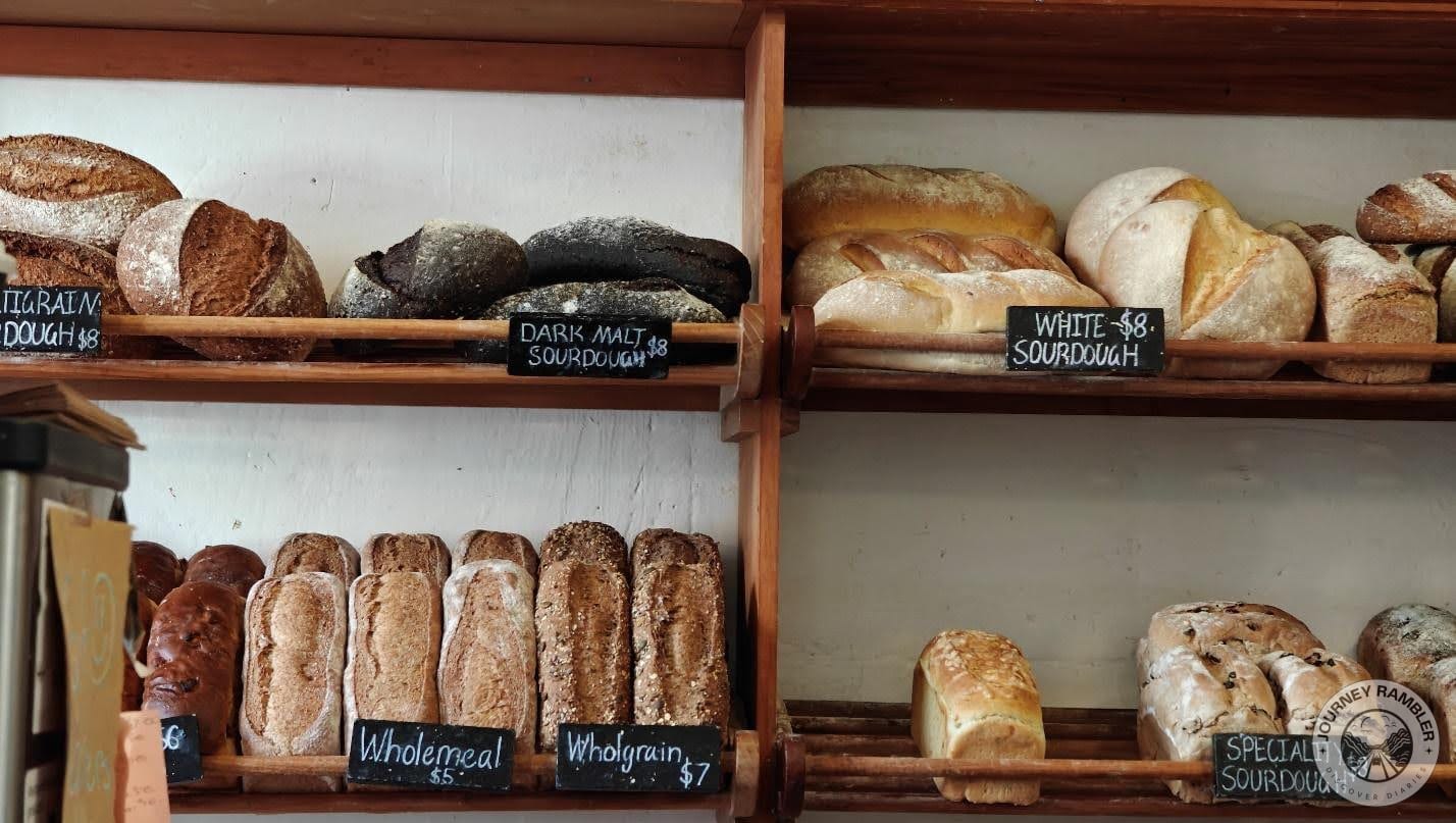 wholegrain, dark malt sourdough, multigrain sourdough and wholemeal