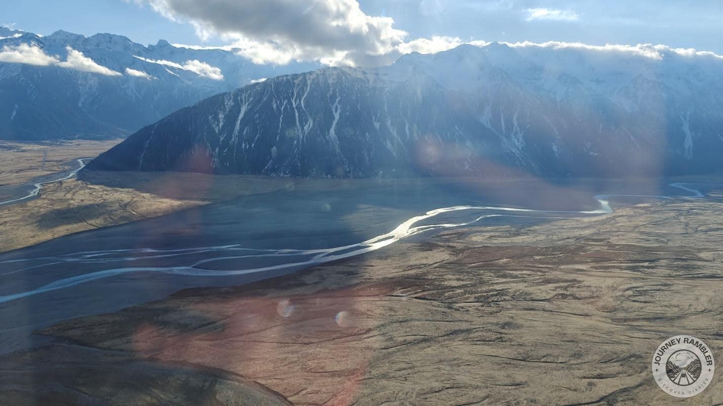wider angle view of the Tasman and Hooker Rivers