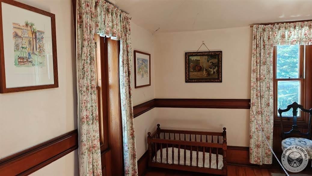 Another room has cribs