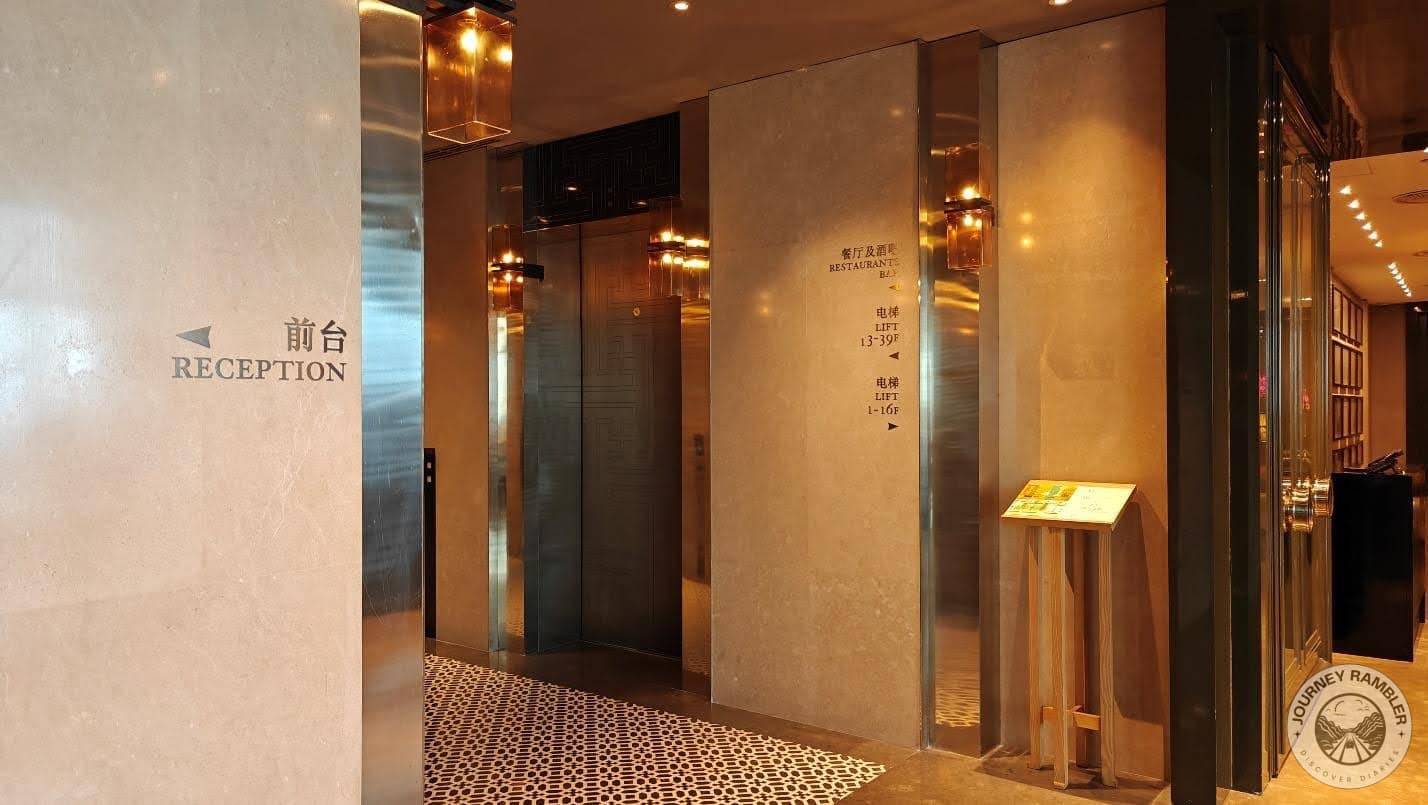 Arrows on the walls showed the way