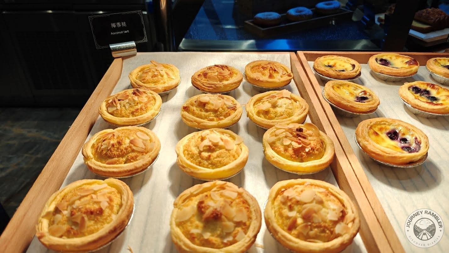 Chinese egg tarts and the almond tarts