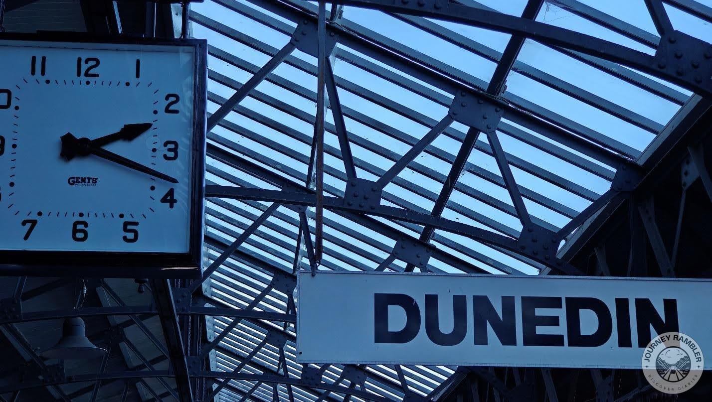 Dunedin Railway Station sign