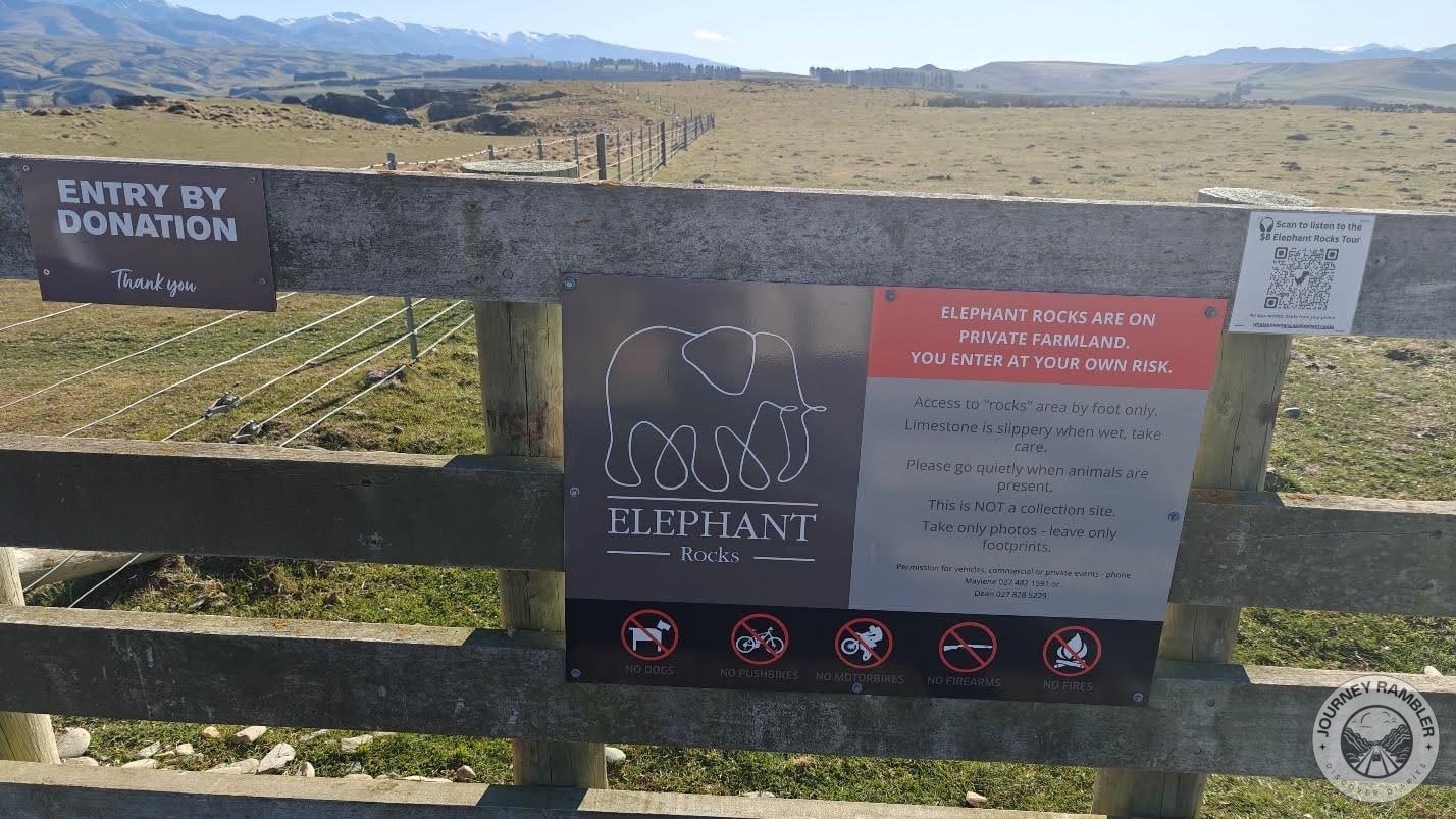 Elephant Rocks operates on an honor system