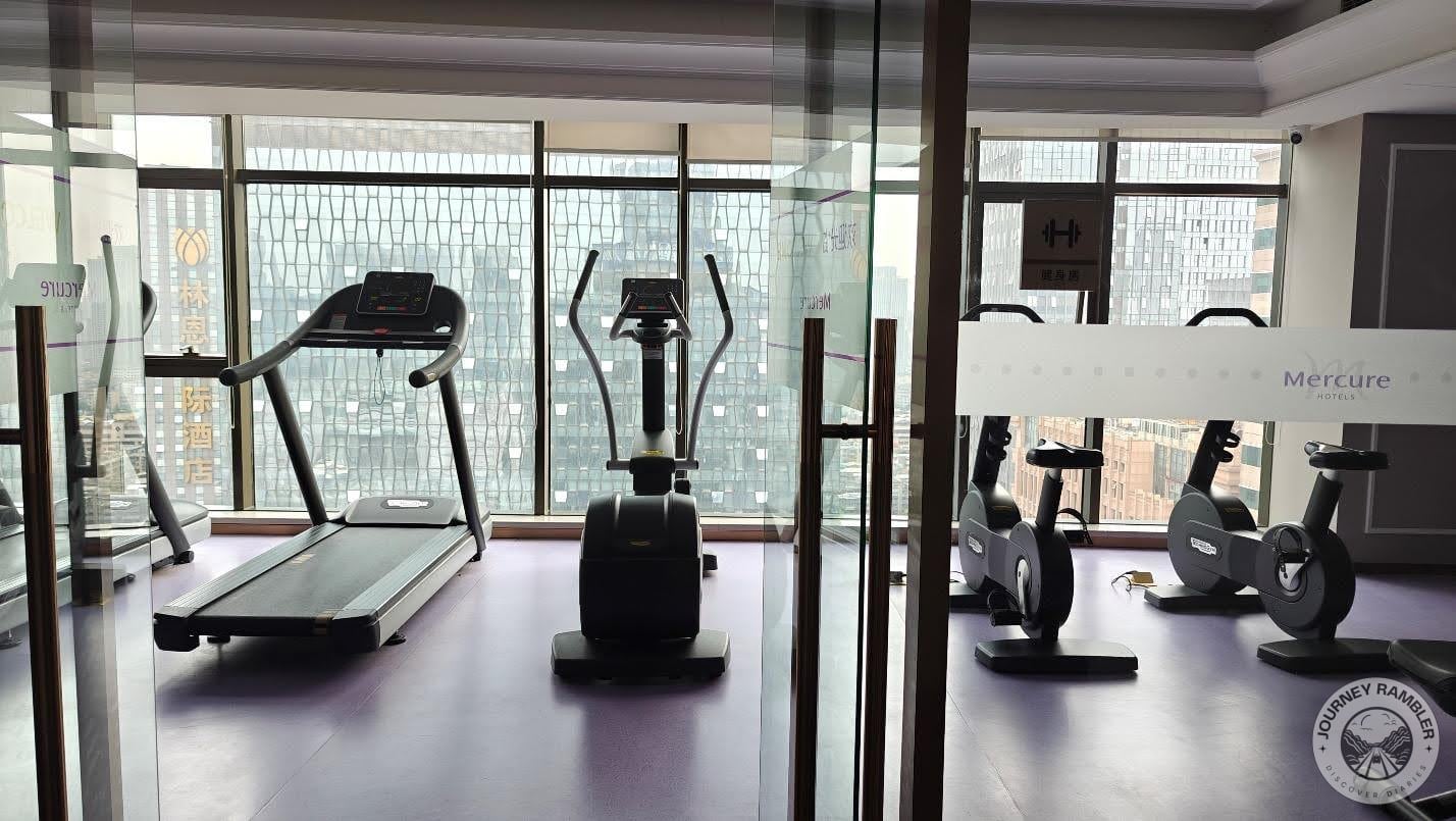 I left the hotel gym