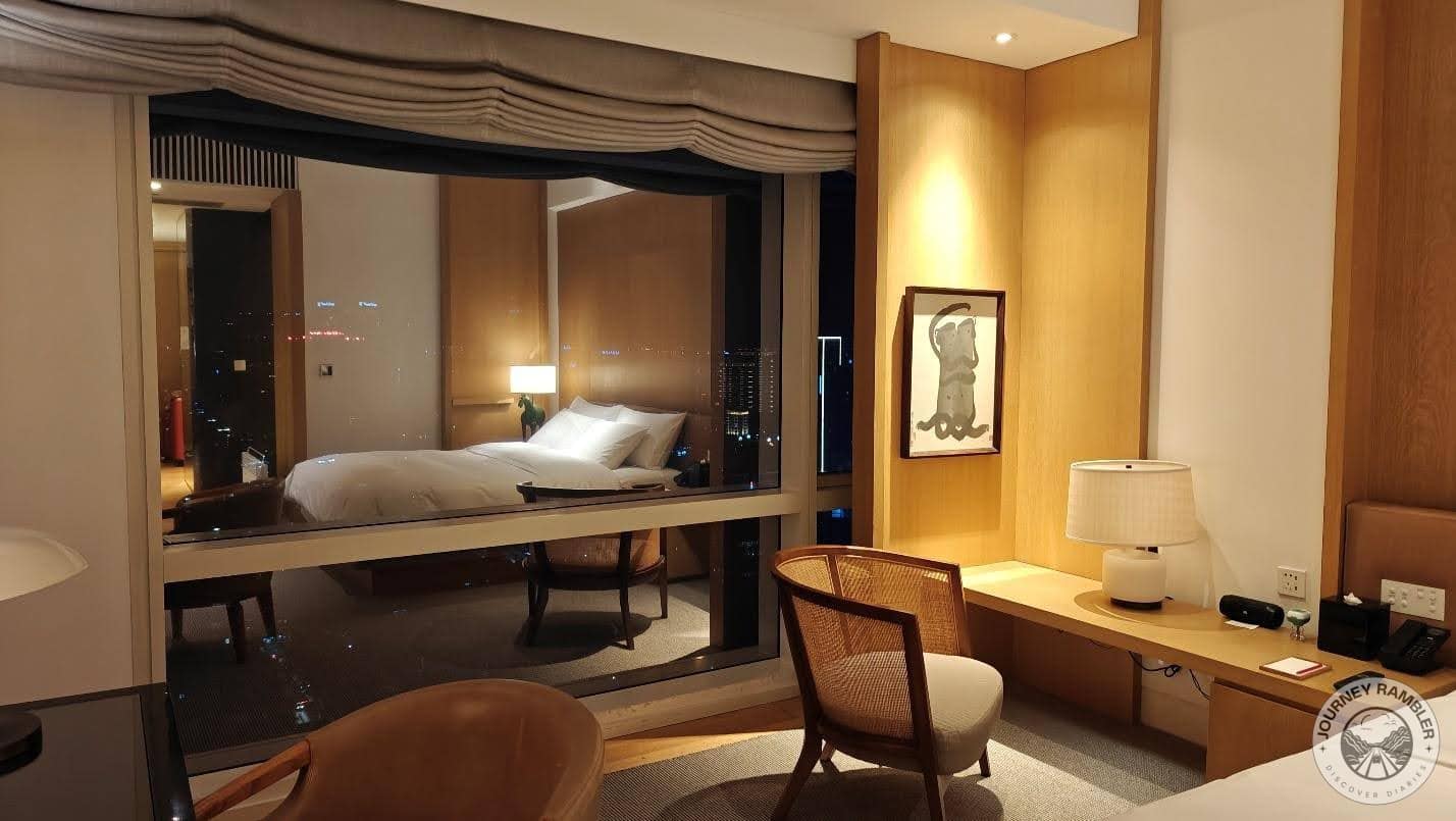 I pulled back the curtains to admire the view