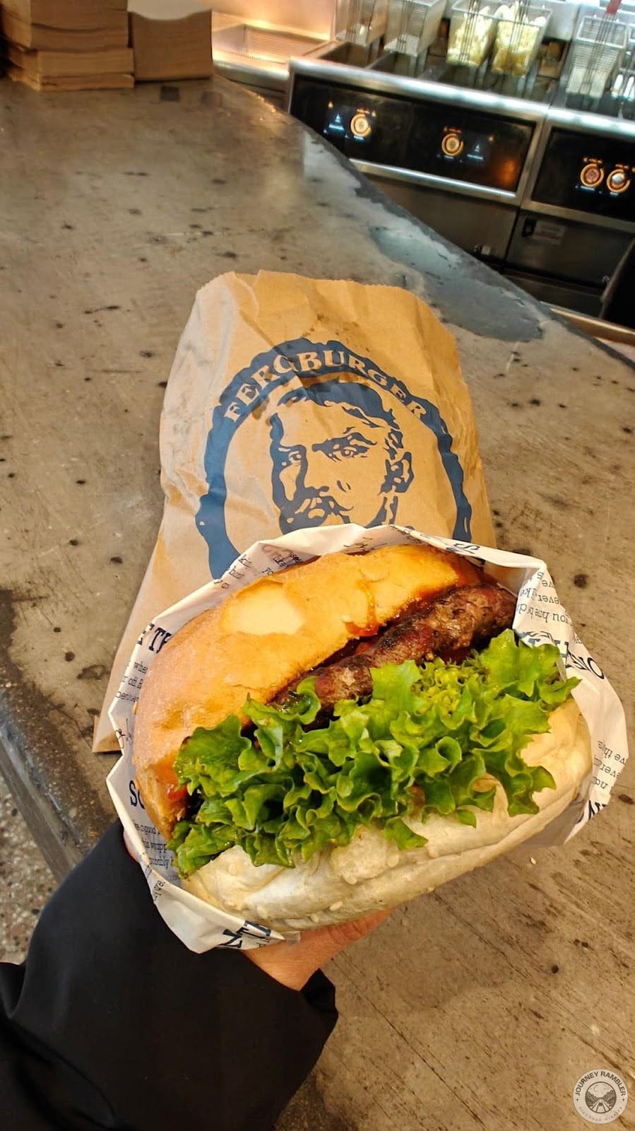 I was really excited to get started on my burger