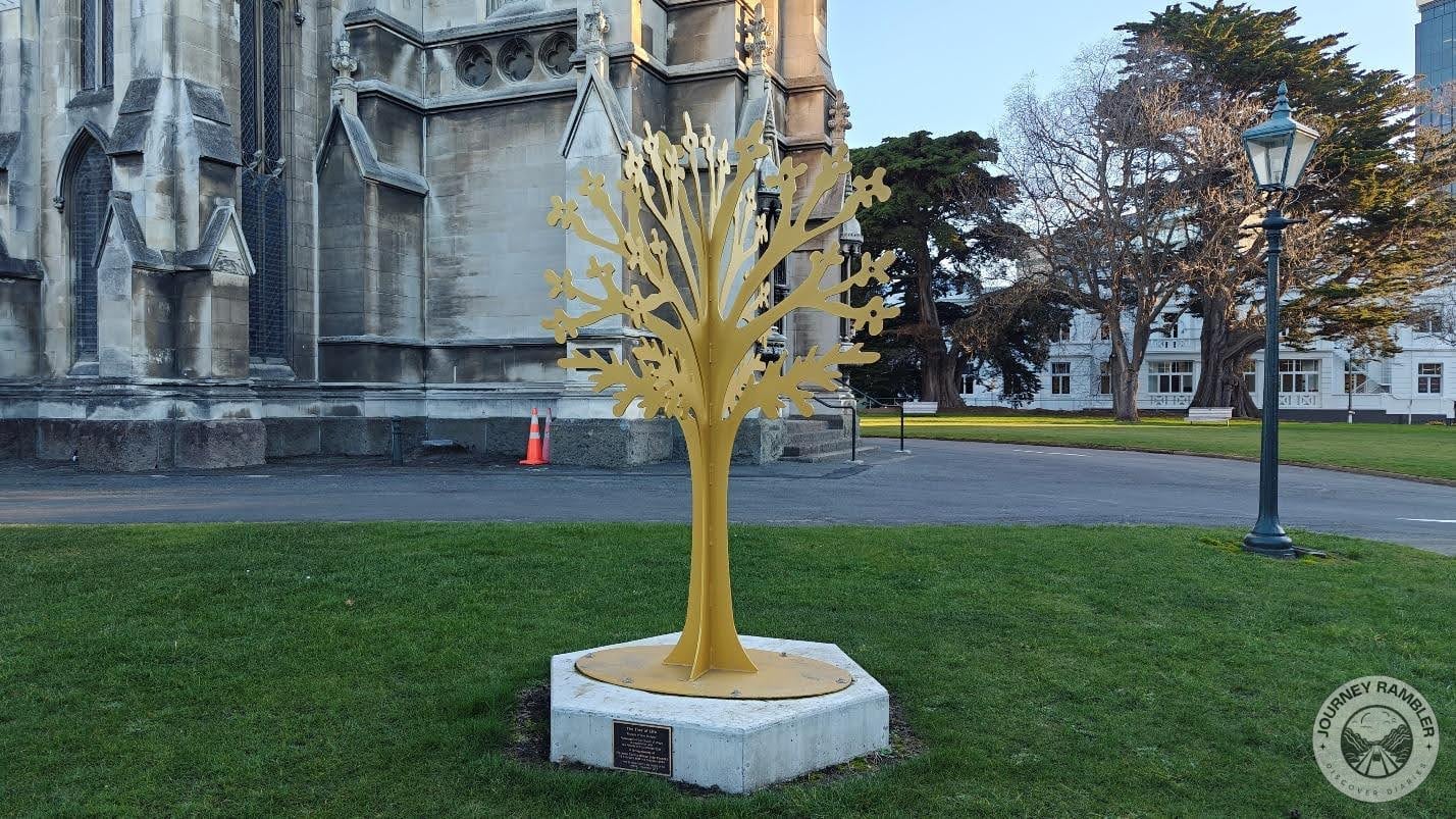 It was right next to the church building