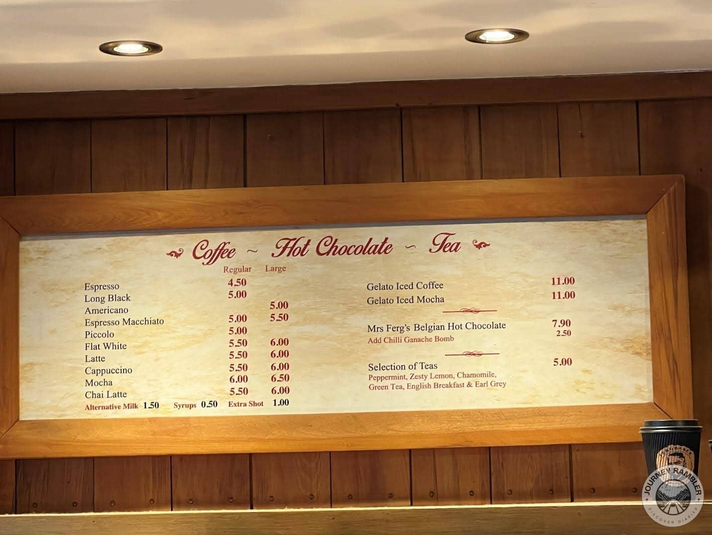 Menu of Fergbaker again