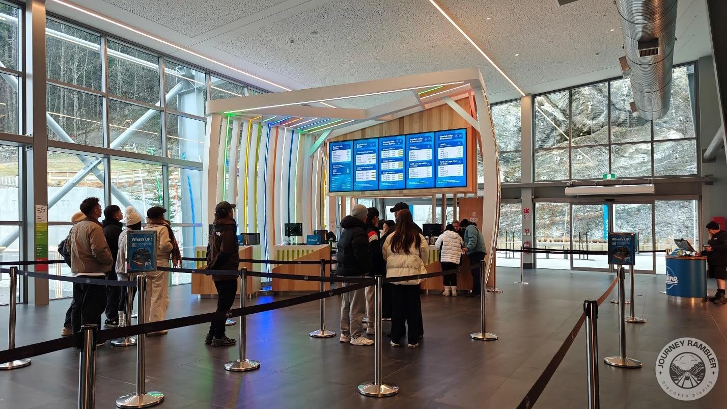 People were lining up to buy tickets